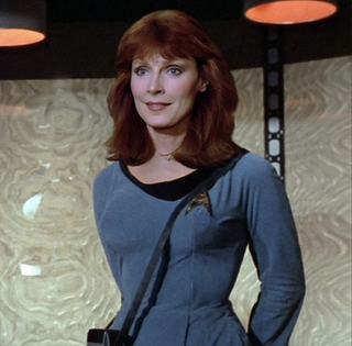 Illustration for article titled The Star Trek: TNG crew looks amazing in Original Series uniforms